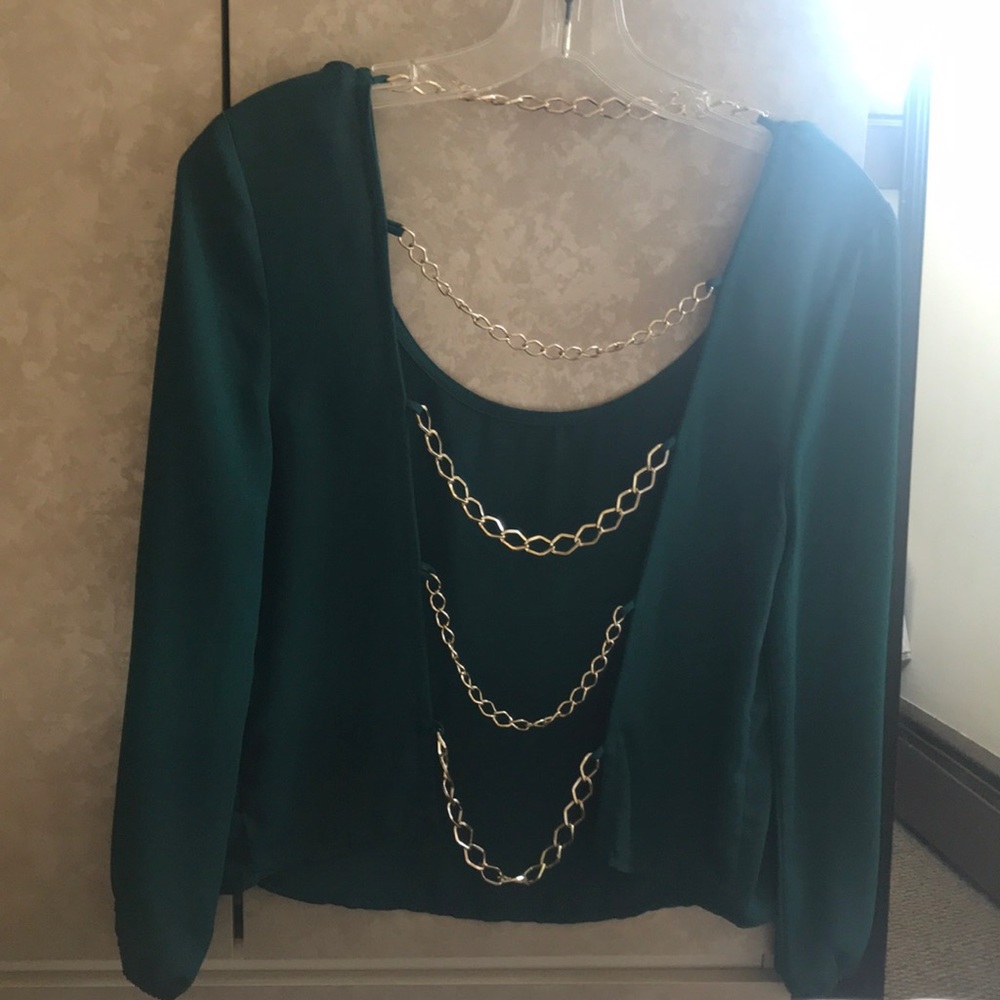 Backless Gold chain Top